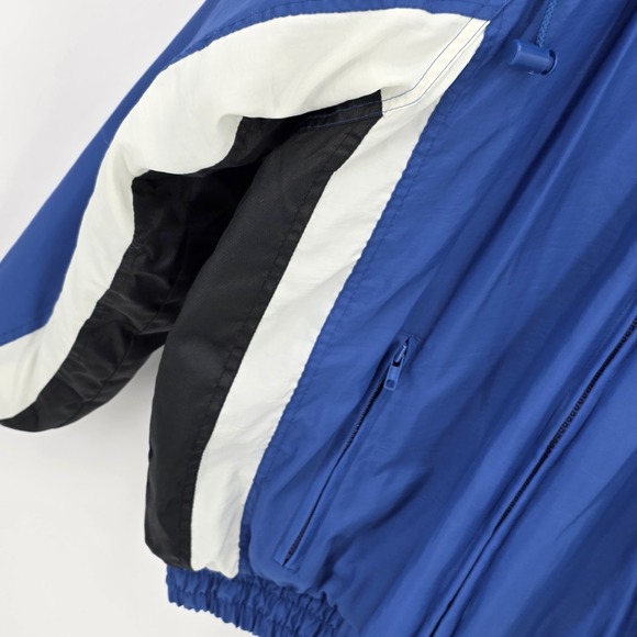 Vintage Logo 7 Kentucky Wildcats Blue Puffer Full Zip Hooded Jacket Men's Sz L - Picture 4 of 13